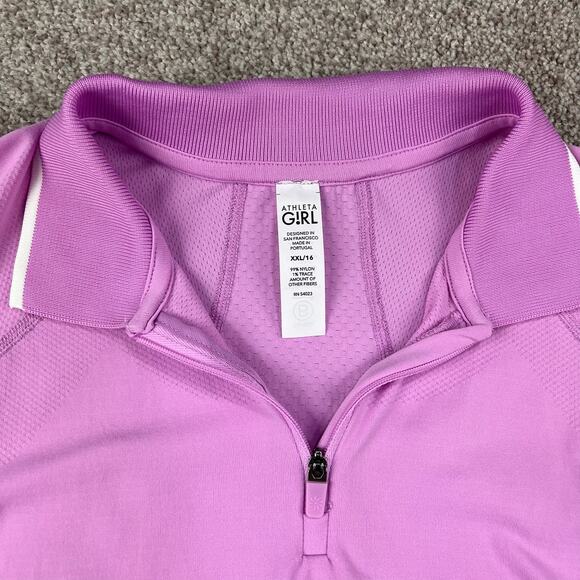 Athleta Girl Power Up Seamless Short Sleeve Polo size 16 XXL - Picture 6 of 6